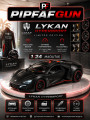 Металлическая машинка Люкан Lykan Hypersport black 1:24