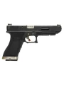 Страйкбольный пистолет WE Glock 35 G-Force (WE-G009WET-5) — чёрный слайд, хромированный ствол, GBB