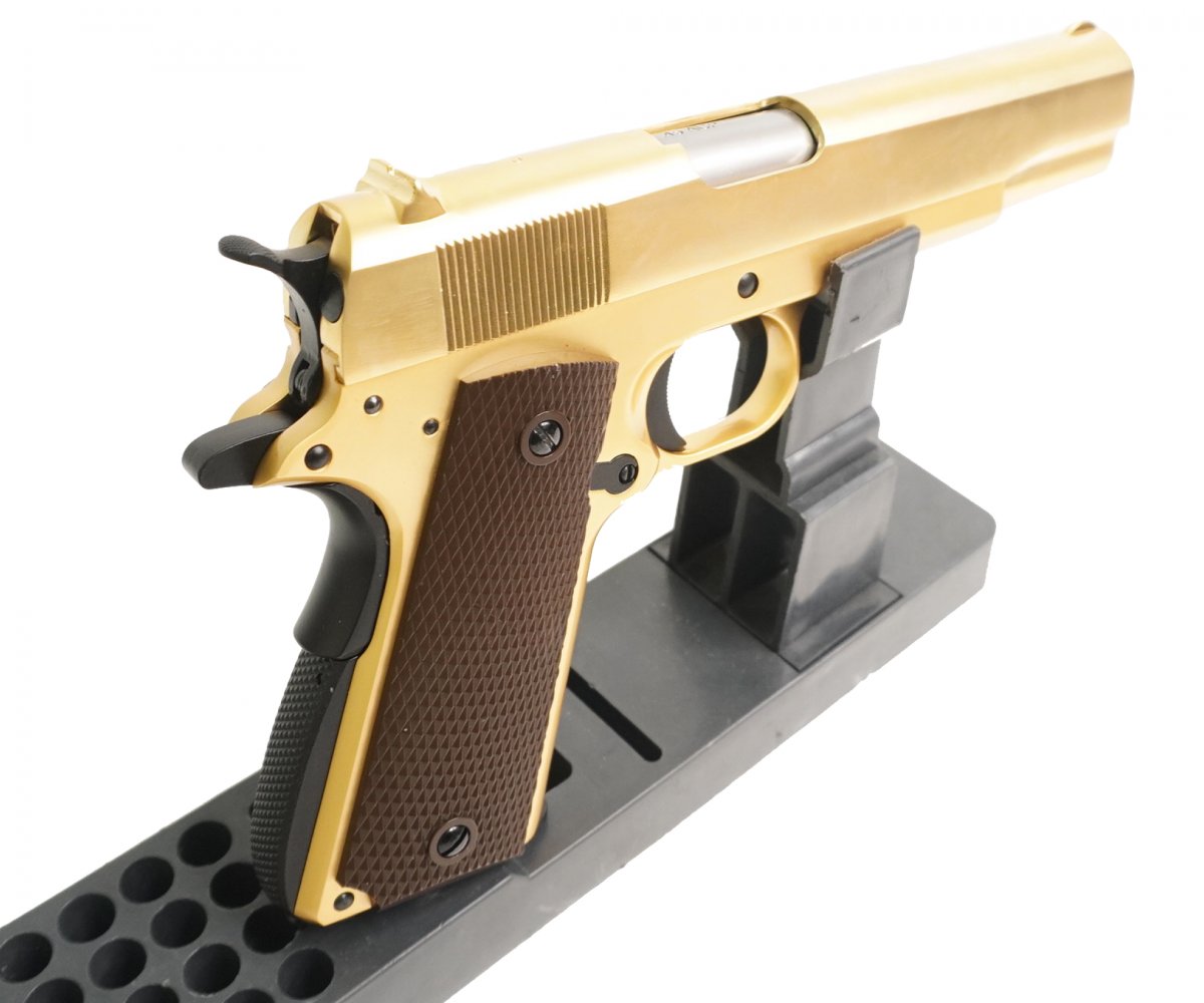 Страйкбольный пистолет WE Colt M1911A1 Gold (WE-E007)