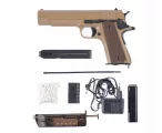 Страйкбольный пистолет Cyma Colt 1911 TAN AEP (CM.123TN)