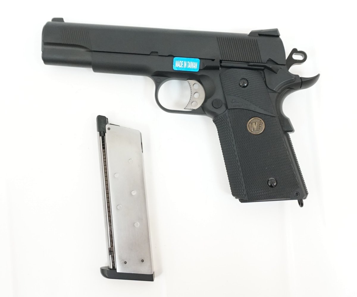 Страйкбольный пистолет WE Colt M1911A1 M.E.U. Black (WE-E008A-BK)