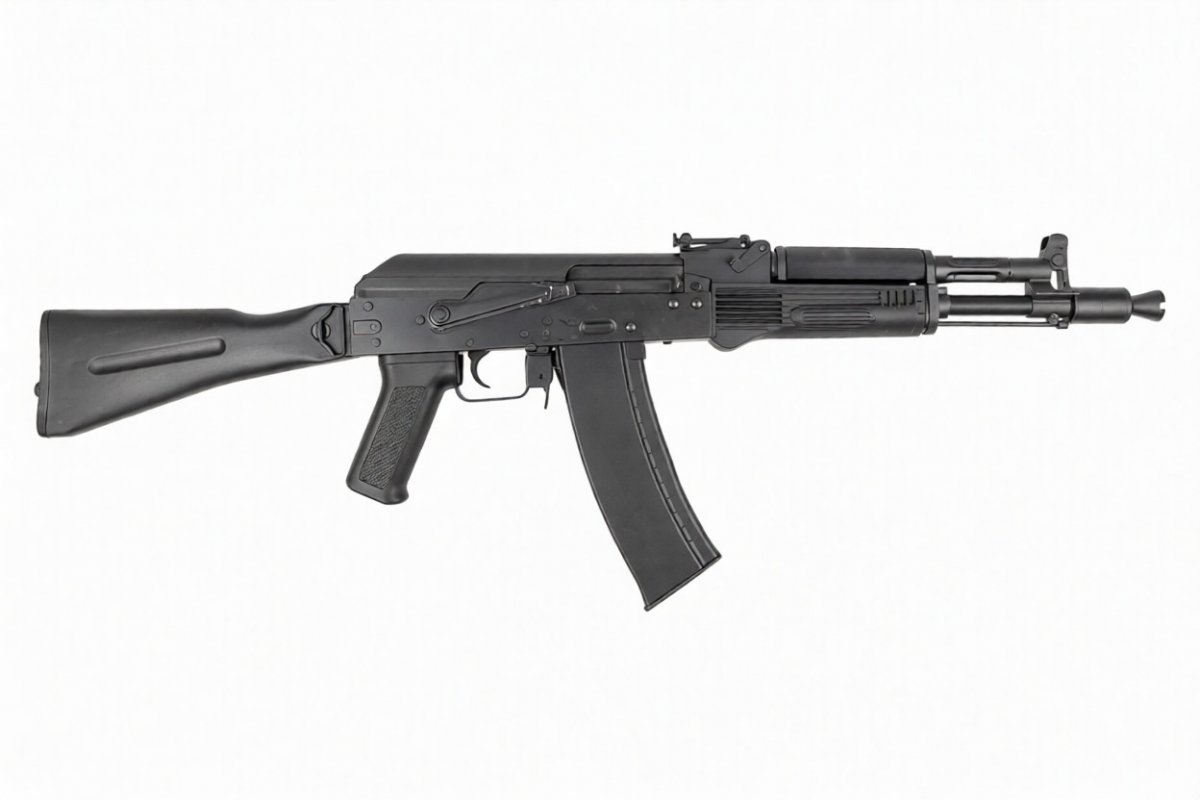 Страйкбольный автомат CYMA CM053D RK105 PLATINUM (складной пластиковый приклад), 120 м/с, чёрный