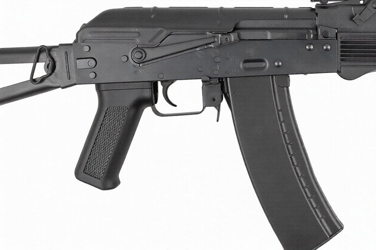 Страйкбольный автомат CYMA CM053B RK105 Platinum (складной приклад), 115 м/с, чёрный