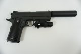 Пистолет Colt 1911 Rail с ЛЦУ и глушителем