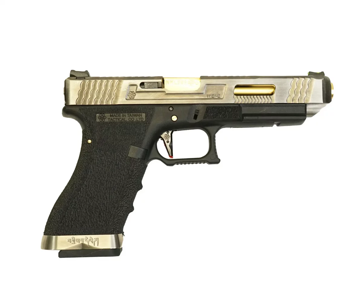 Страйкбольный пистолет WE Glock 34 G-Force (WE-G008WET-3) — металл-слайд, чёрная рама, 6 мм