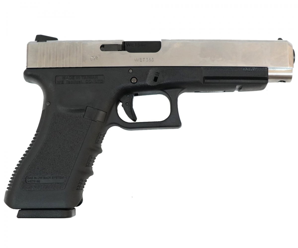 Страйкбольный пистолет WE Glock-34 Gen.3 Silver (WE-G008A-SV)
