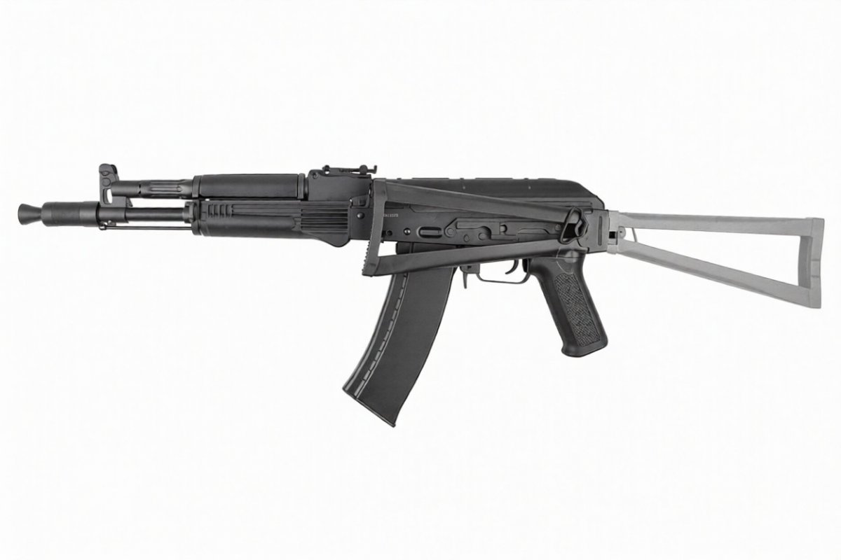 Страйкбольный автомат CYMA CM053B RK105 Platinum (складной приклад), 115 м/с, чёрный