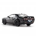 Металлическая машинка Dodge Challenger SRT Hellcat 1:24 чёрная