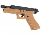 Страйкбольный пистолет KJW Glock G18 Gas GBB Tan (KP-18-TBC-TAN)