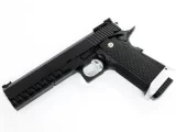 Страйкбольный пистолет KJW Colt M1911 Hi-Capa 6 (KP-06) — CO₂, GBB, чёрный, 6 мм