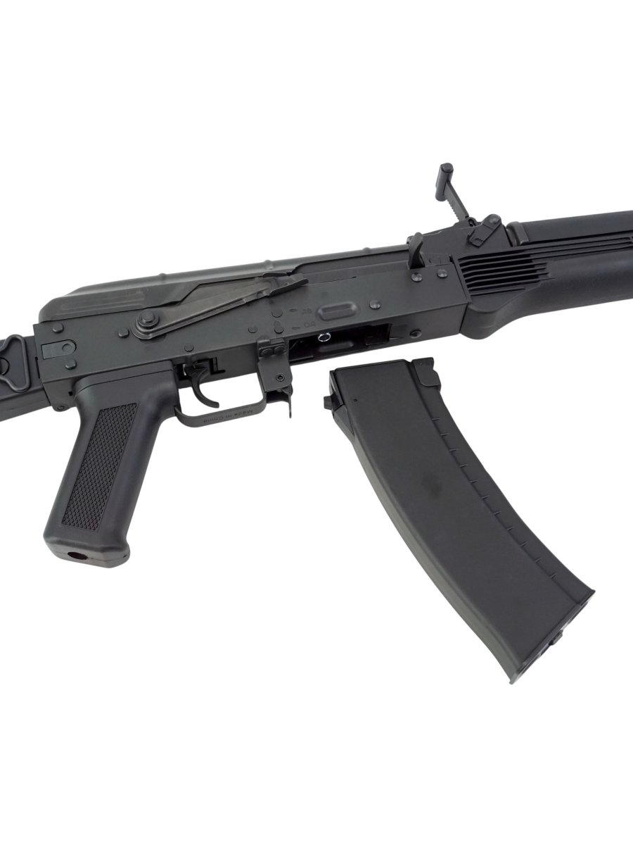 Страйкбольный автомат CYMA CM053C RK-74M PLATINUM (складной пластиковый приклад), 115-120 м/с, чёрный