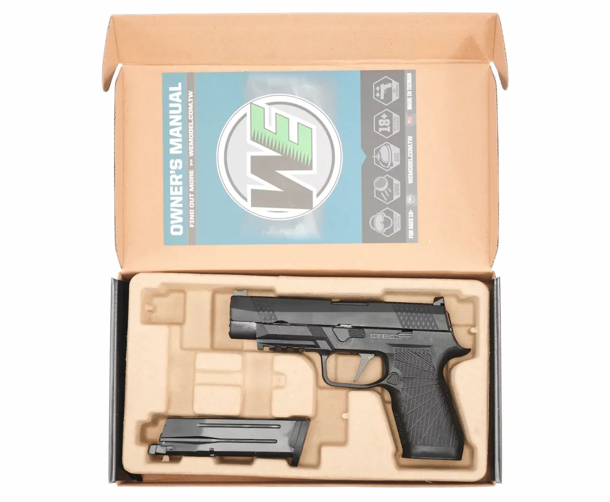 Страйкбольный пистолет WE P-320 M17 (WE-F007-BK) — Black, металл, GBB, 6 мм