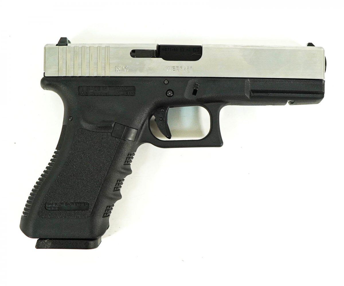 Страйкбольный пистолет WE Glock-17 Gen.3 Silver (WE-G001A-SV)