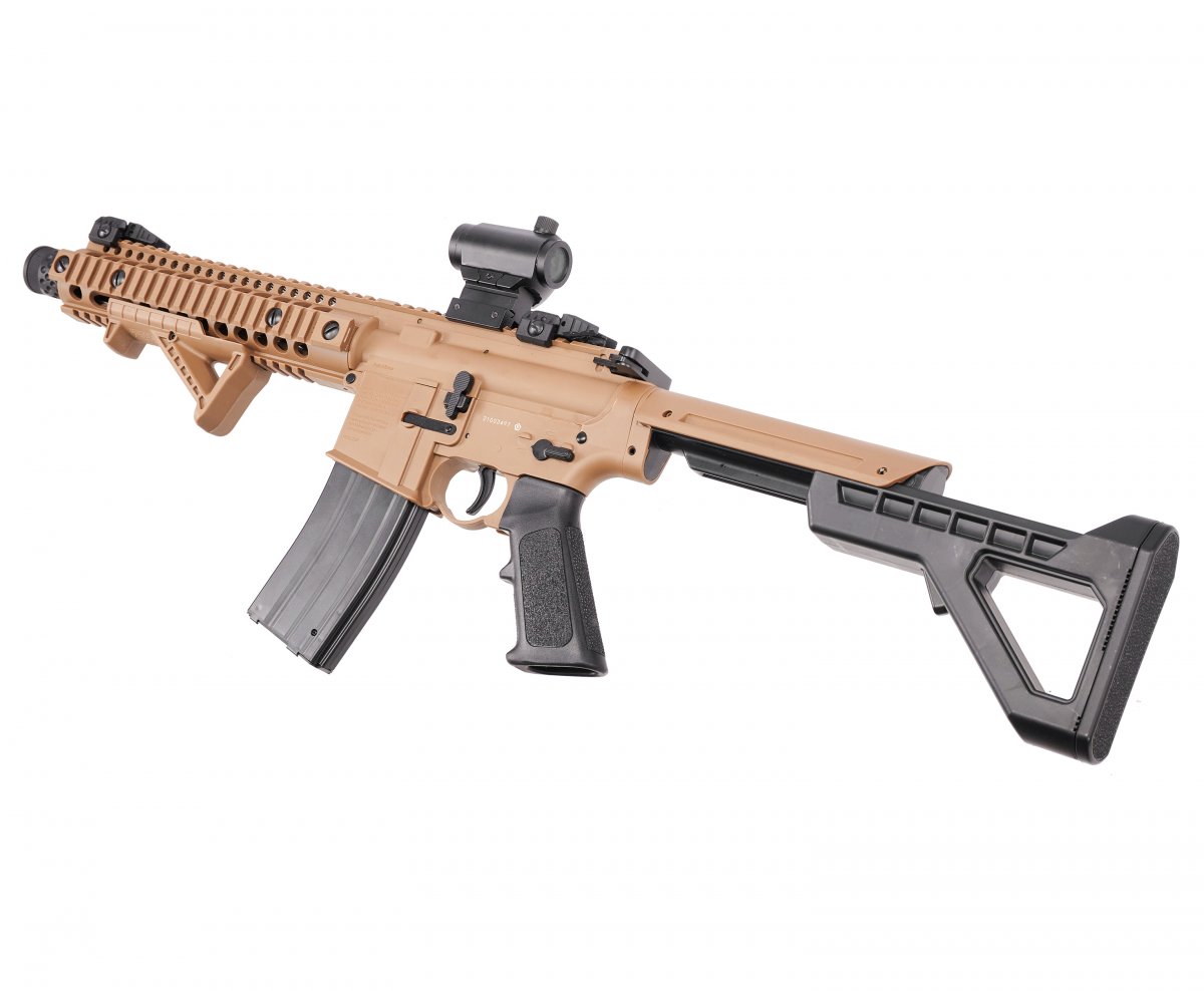 Пневматическая винтовка Crosman DPMS SBR Full Auto (AR15, 3 Дж) TAN
