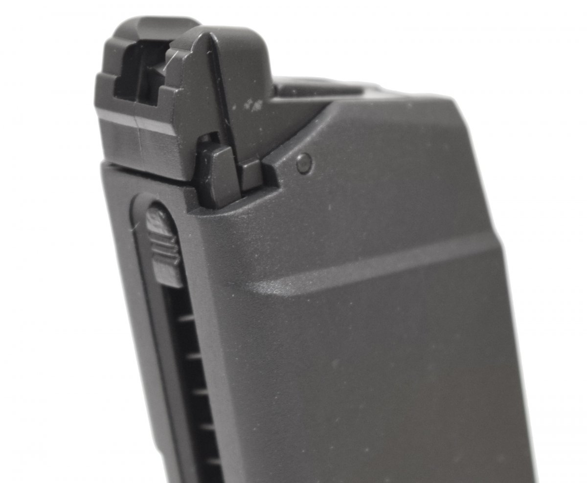 Магазин KP-18.GAS-M GLOCK G18/G17 (GBB, GAS), металл, 23 шара, совместим с KJW и WE