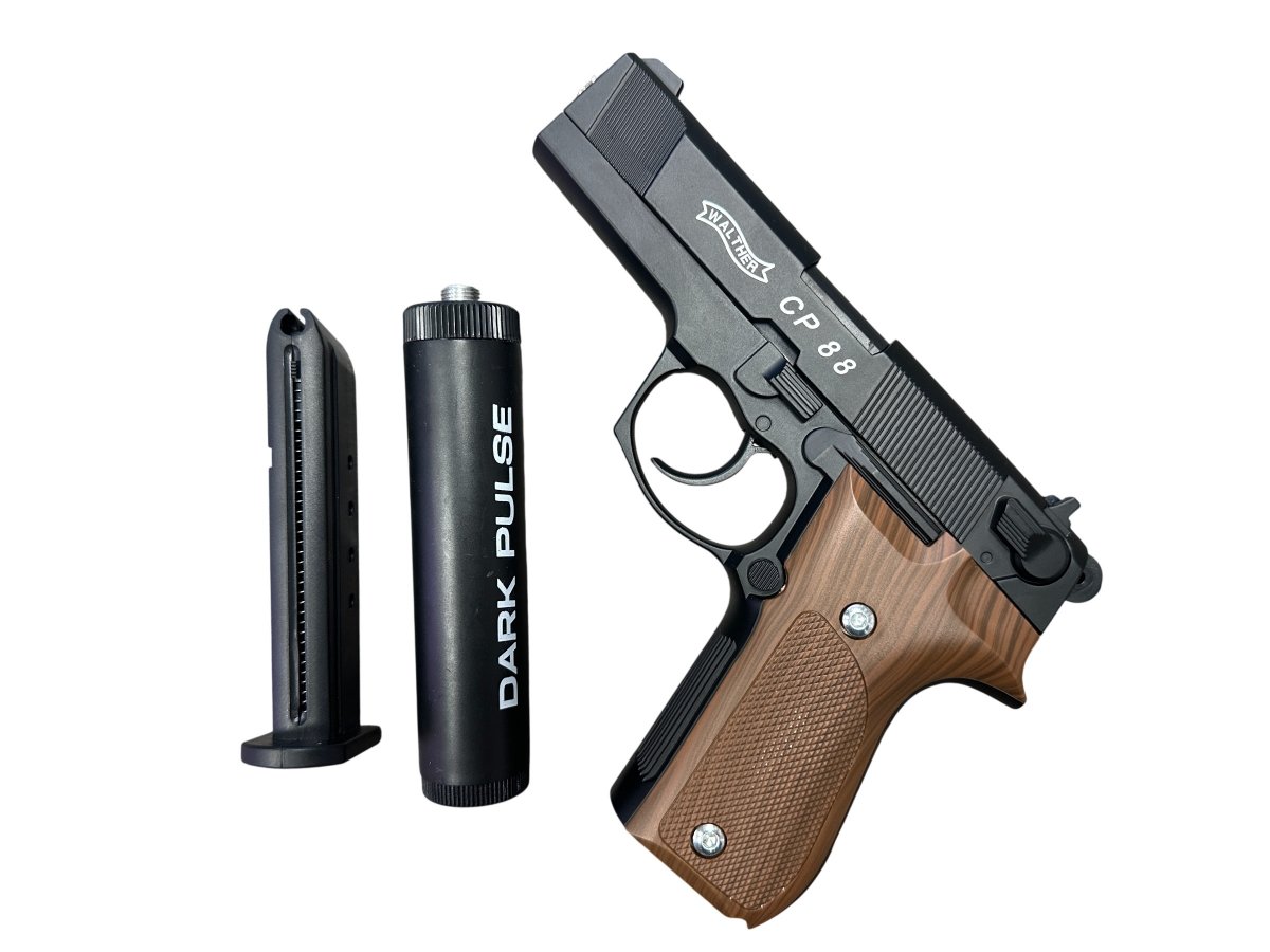 Пистолет Walther CP88 с глушителем