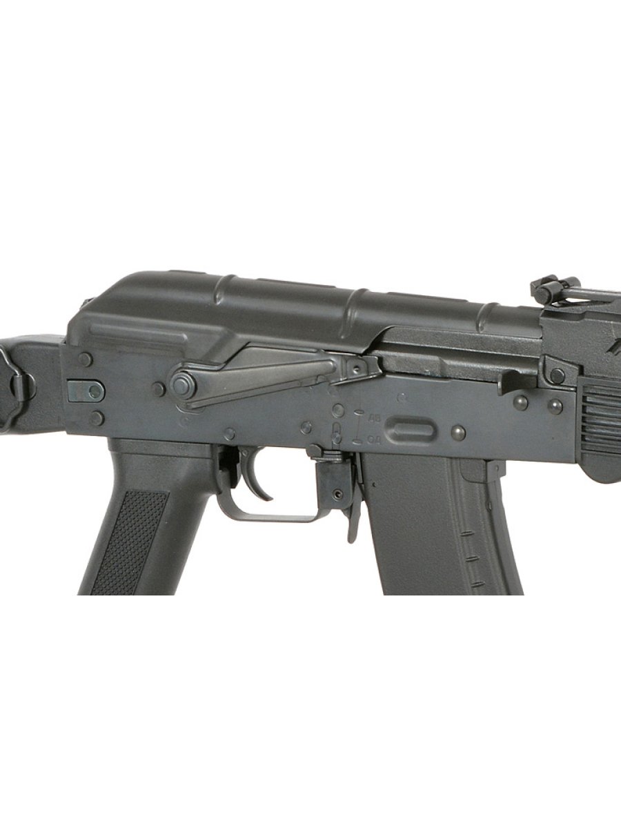Страйкбольный автомат CYMA CM053C RK-74M PLATINUM (складной пластиковый приклад), 115-120 м/с, чёрный