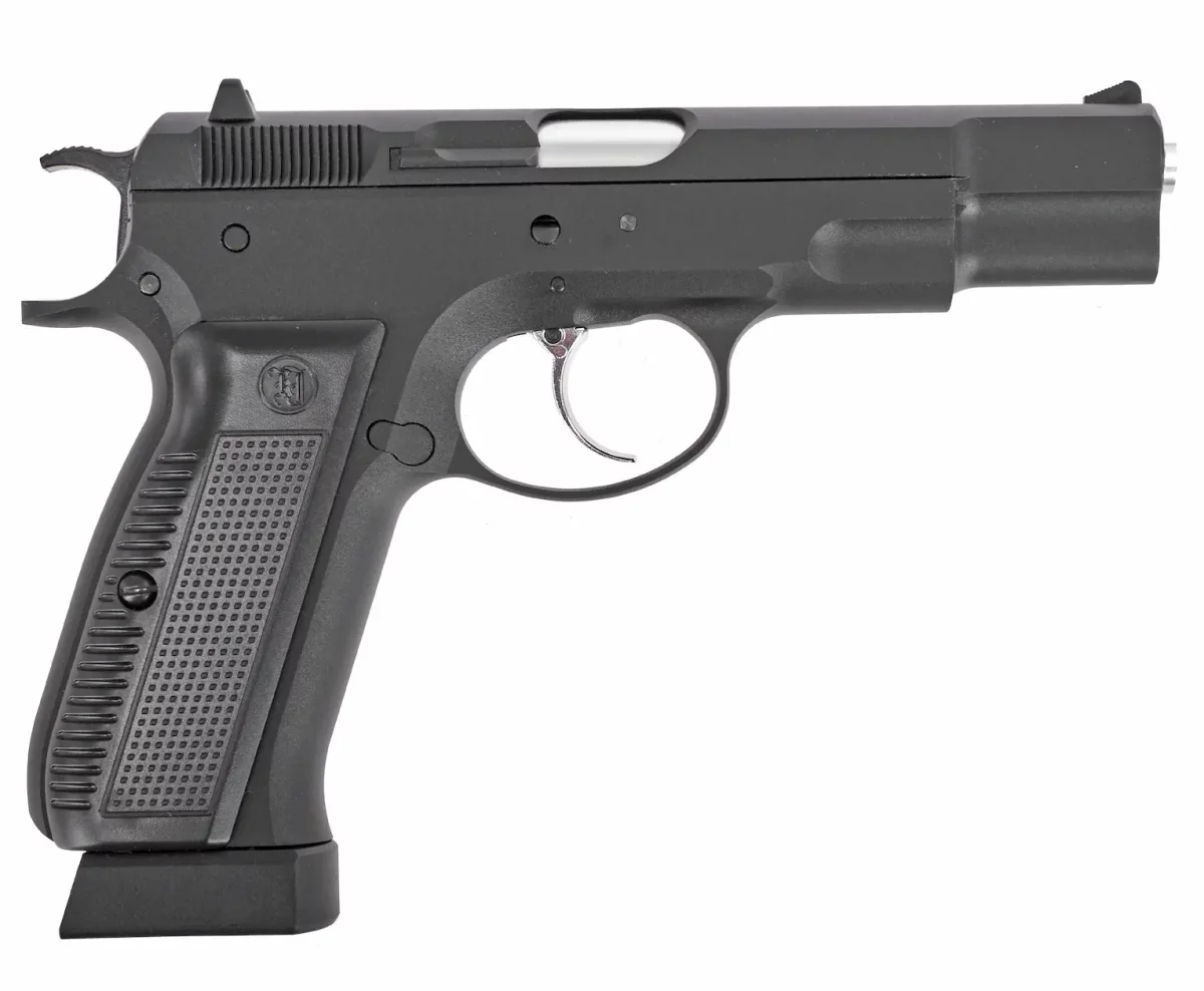 Страйкбольный пистолет KJW CZ75 KP-09 CO₂ — блоубэк, 6 мм, регулируемый Hop-Up