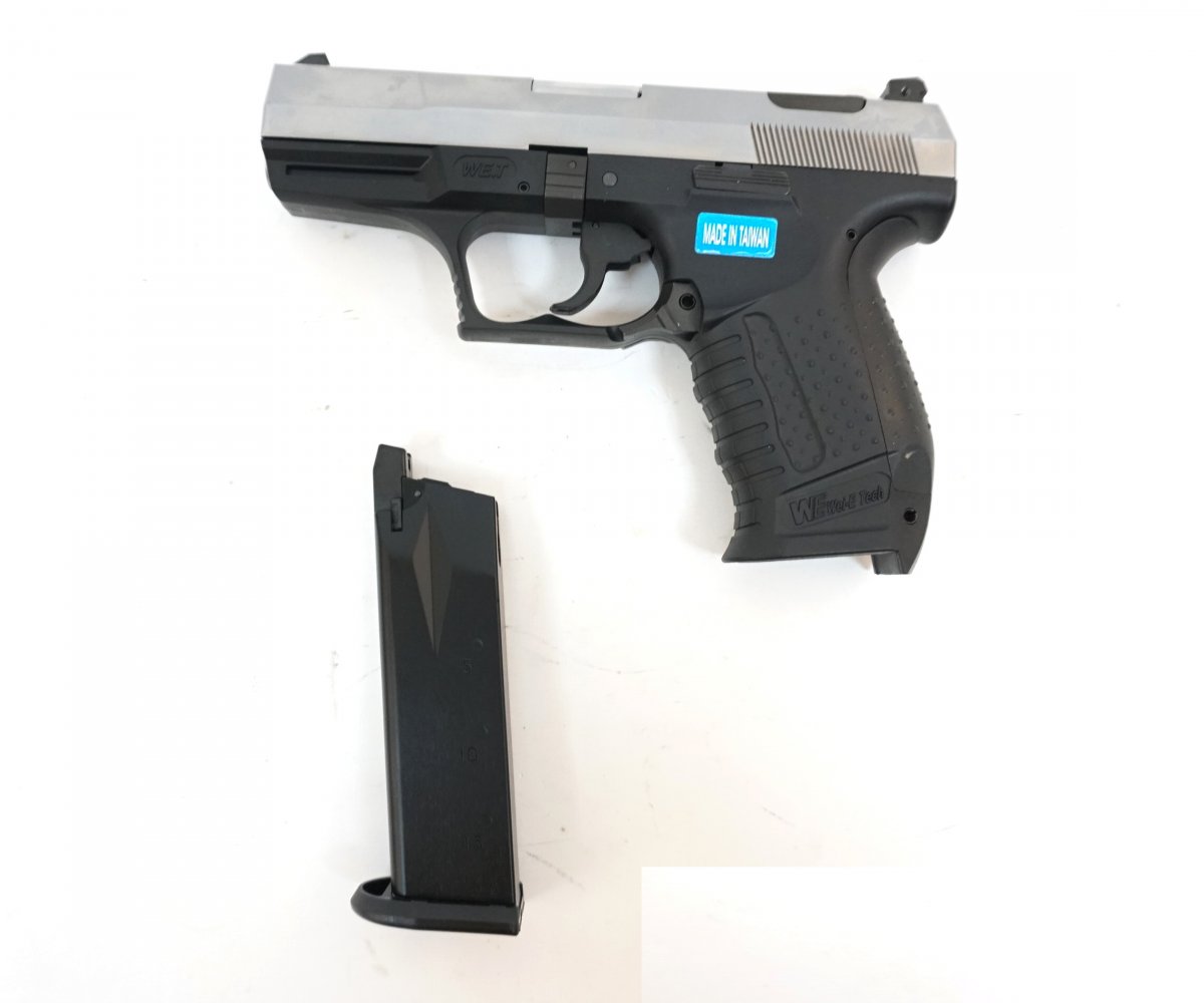 Страйкбольный пистолет WE Walther P99 GBB Silver (WE-PX001-SV)