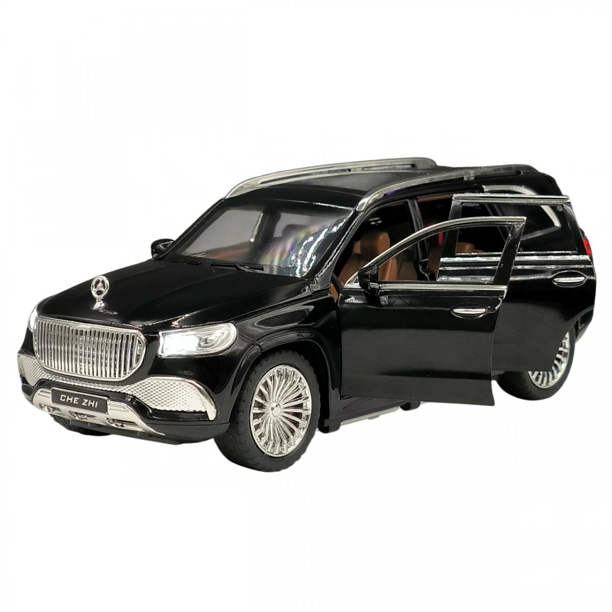 Металлическая машинка Mercedes-benz Maybach GLS 600 Black 1:24