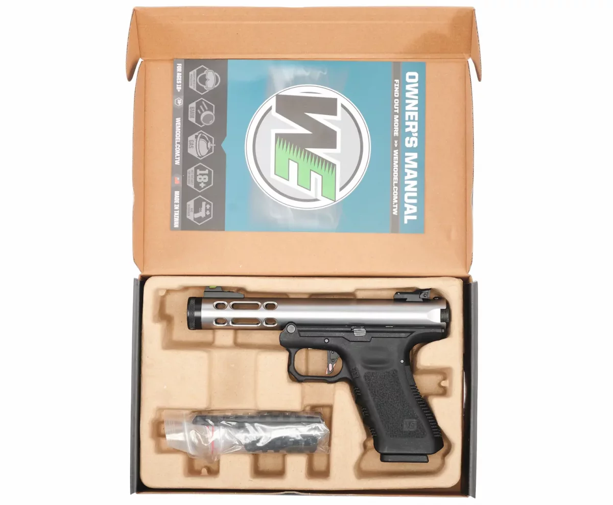 Страйкбольный пистолет WE Galaxy GX01A Silver — GBB, 6 мм, серебристый