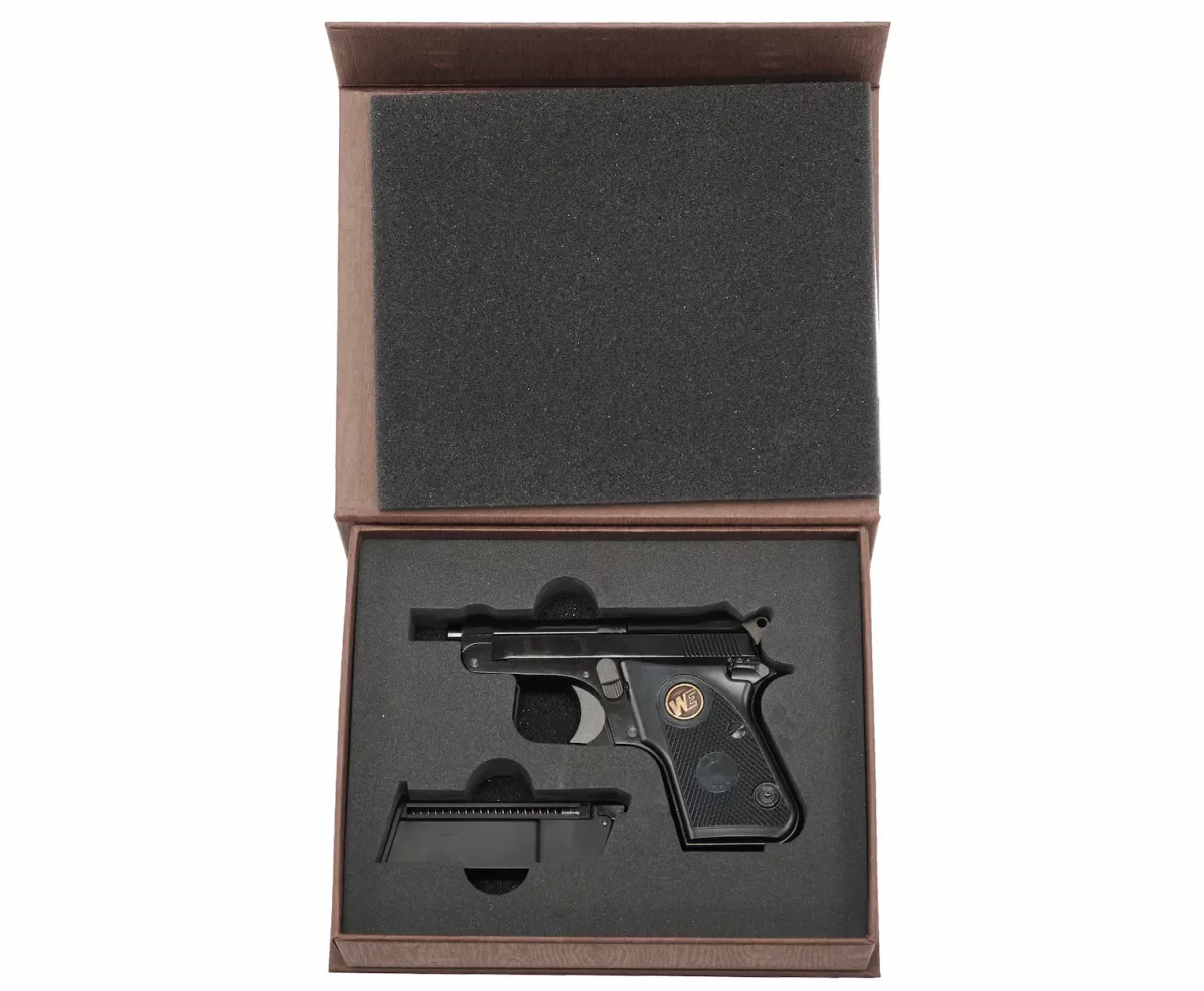 Страйкбольный пистолет WE Beretta 950 Jetfire (WE-CT002-BK-WE950, черный, Gas)